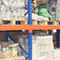 βιομηχανικά βαρέων καθηκόντων ράφια αποθήκευσης με τον ξύλινους πίνακα/το κλουβί/την παλέτα φορτίου