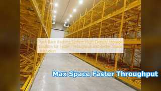 Λύση αποθήκευσης υψηλής πυκνότητας Push Back Racking