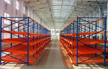 Warehouse System Carton Flow Rack  Metal Live Picking Storage For Manual Gravity