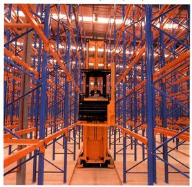 Μπλε/πορτοκαλί Forklift σύστημα βασανισμού διαδρόμων Κινήματος πολύ στενό, 1800mm 2200mm