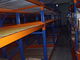 Μπλε/πορτοκαλής βασανισμός ροής παλετών, βιομηχανικά ράφια αποθήκευσης υψηλής πυκνότητας
